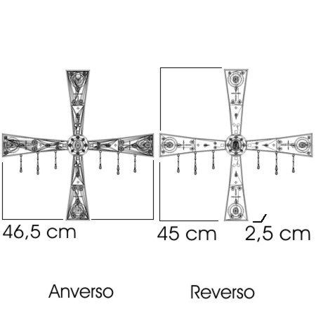 Anverso y reverso de la cruz de Alfonso II
