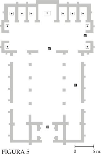 Iglesia de san Salvador: planta hipot&eacute;tica
