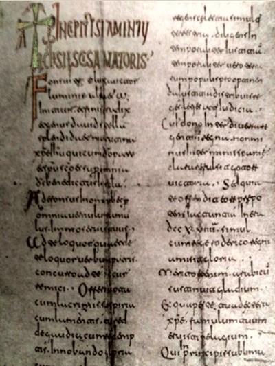 Testamentum de Alfonso II, folio I.